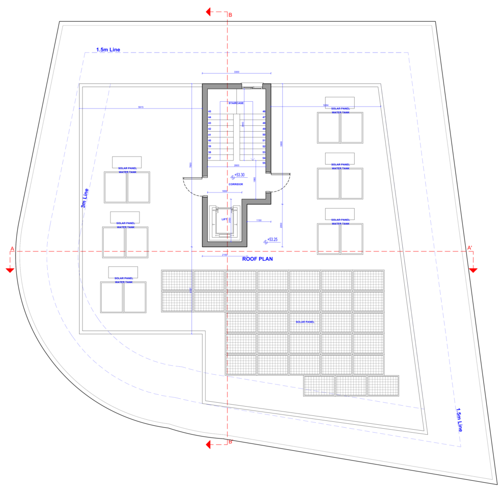Roof floor plan